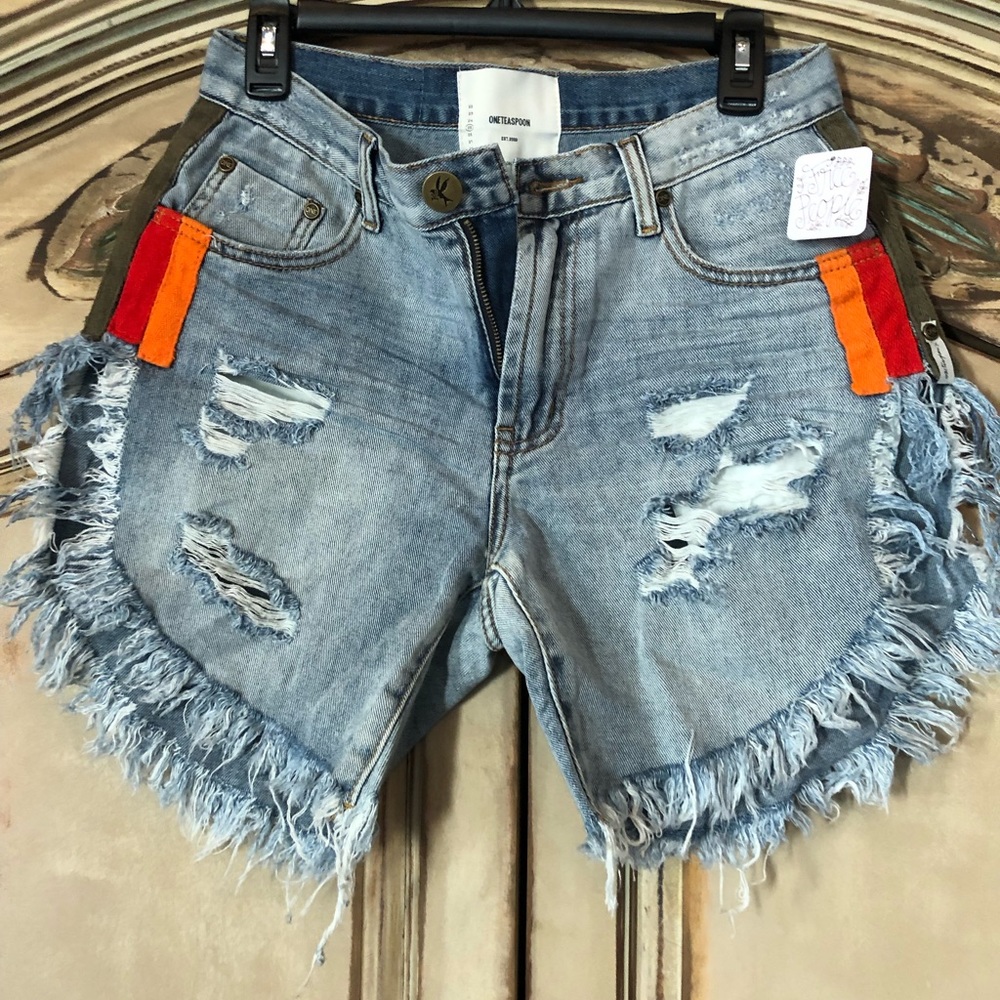 NWT One Teaspoon Frankie Shorts Size 25 Montana